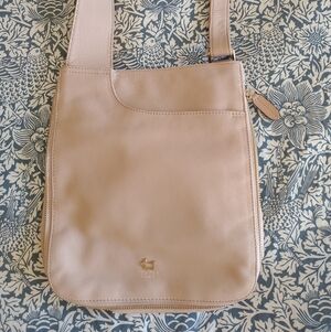 Pink Radley London Leather Pockets Crossbody Bag